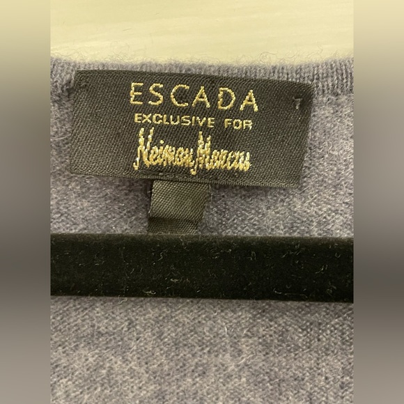 Escada for Neiman Marcus Cashmere Sweater Shell - 44 (US 14) Authentic - Picture 4 of 4